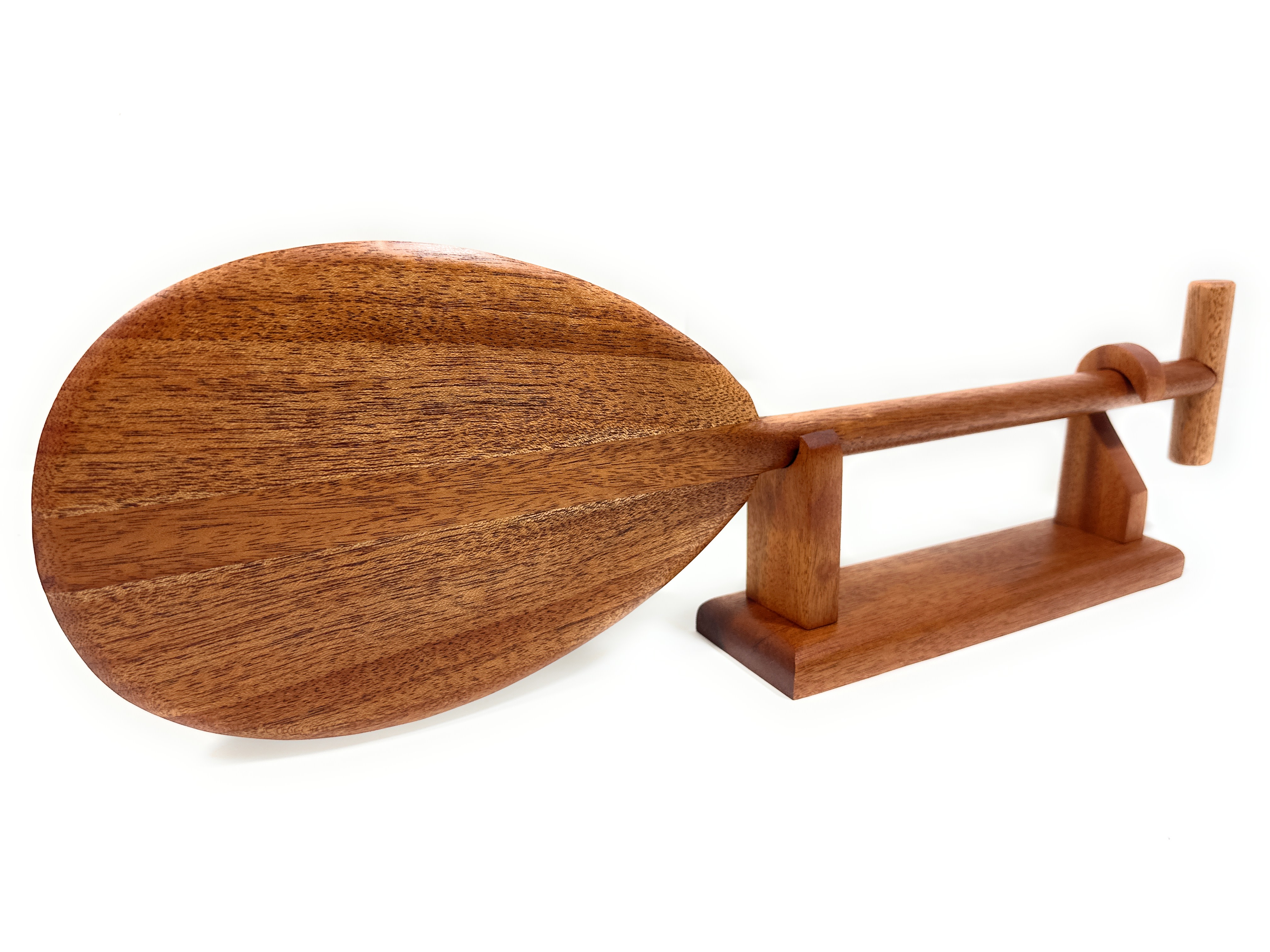 Koa paddle 24 inch T-handle with custom stand | #koa888st24h Koa paddle 24 inch T-handle with custom stand | #koa888st24h